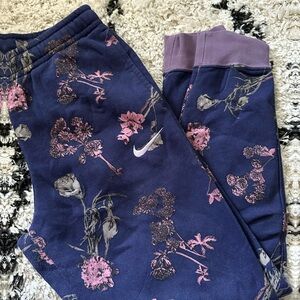 Nike unisex Floral Print Joggers - Purple